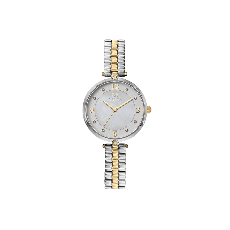 Montre CLYDA tout acier bicolore