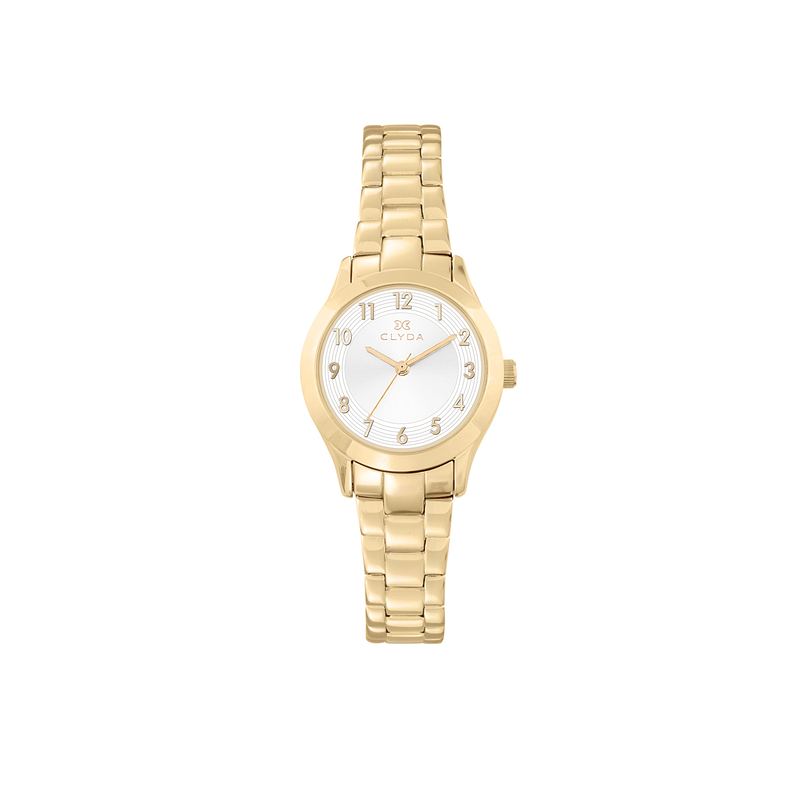 Montre CLYDA tout acier doré