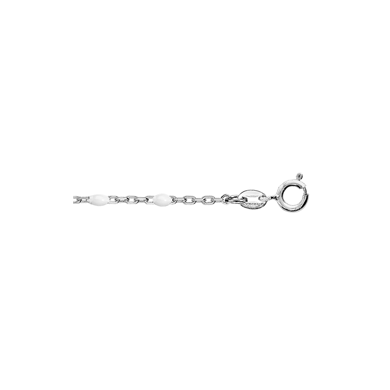 Bracelet argent olives résine blanche
