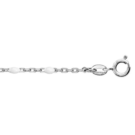 Bracelet argent olives résine blanche