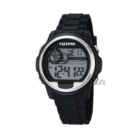 Montre enfant CALYPSO digitale noir bracelet silicone