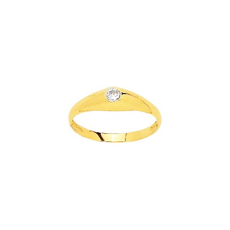 Jonc anglais or jaune 18 carats oxyde