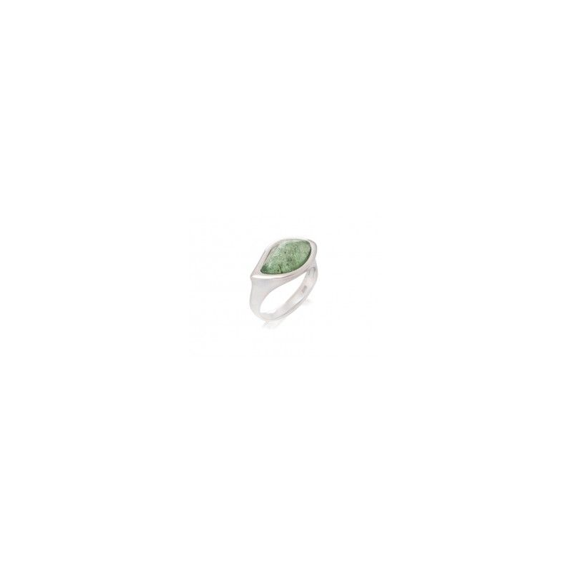Bague argent aventurine