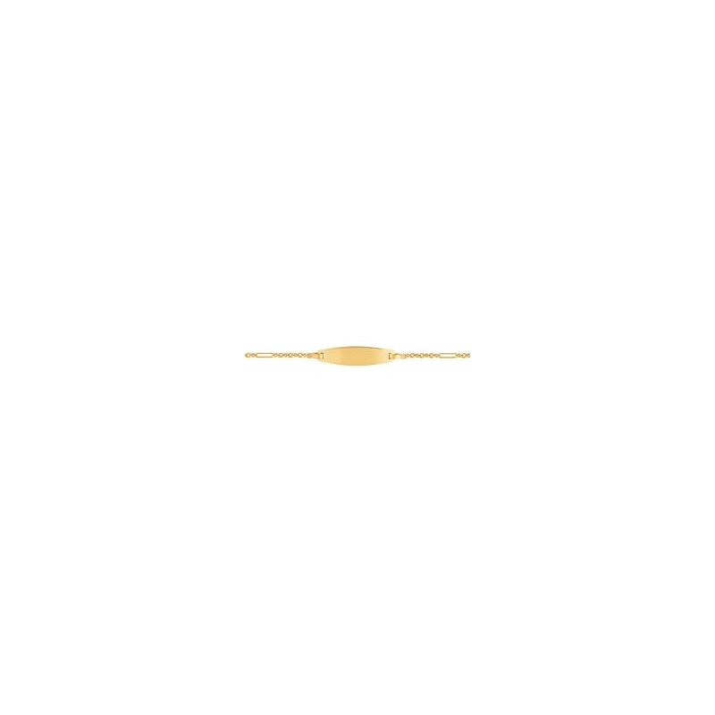 Bracelet identité bébé or jaune 18 carats