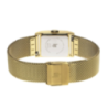 Montre LIP Churchill C18 boite carré tout acier doré bracelet milanais