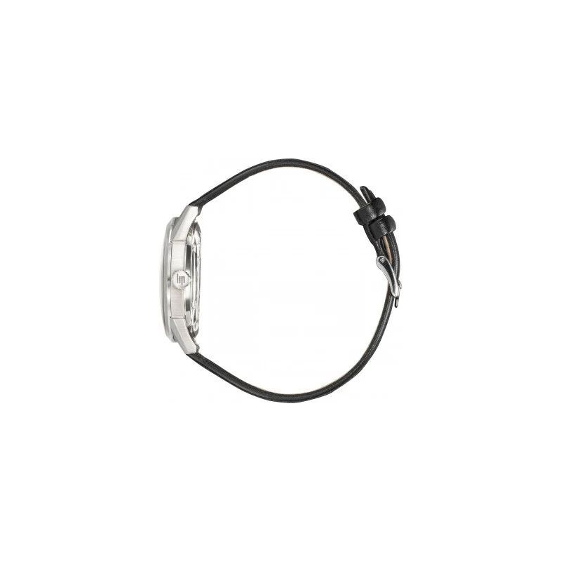 Montre automatique homme LIP Himalaya sablier fond et bracelet cuir noirs