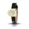 Montre LIP Mach 2000 Mini cadran acier doré bracelet cuir noir