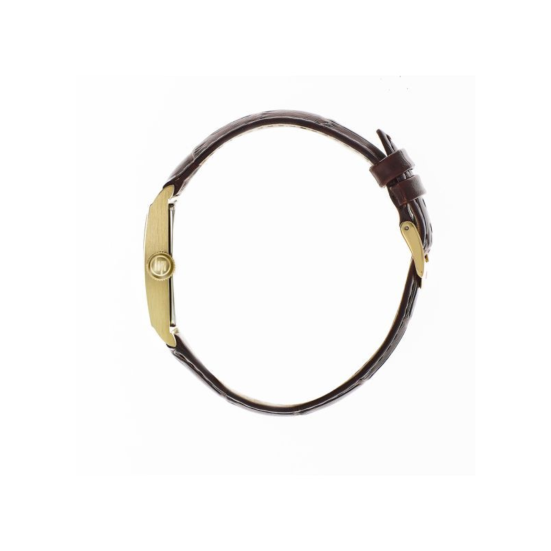 Montre LIP Churchill T18 boite doré bracelet cuir marron